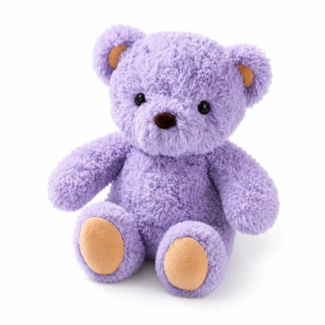 Purple Teddy Bear Plush Toy, manufactured by Chloe Toys